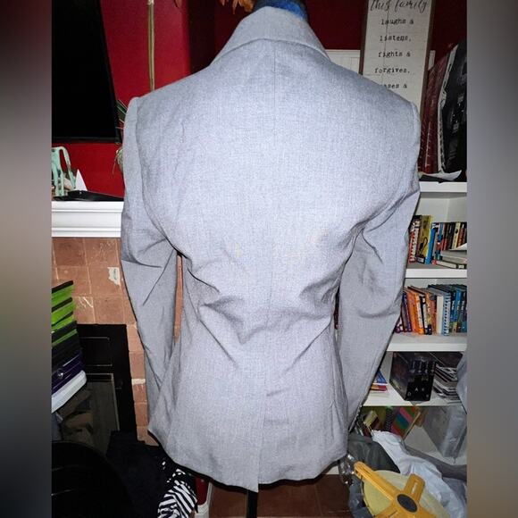 Worthington  Blazer dark Gray Fitted Button Closure Womens Size 10 - Picture 9 of 10
